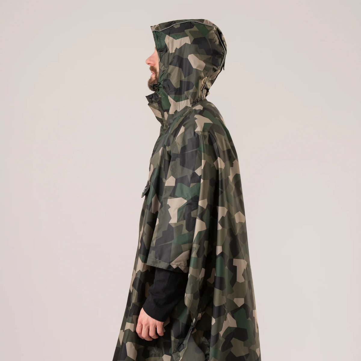 PONCHO - ΑΔΙΑΒΡΟΧΟ - ΠΡΑΣΙΝΟ CAMO