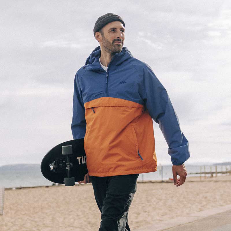 NOMAD - ΑΝΔΡΙΚΟ JACKET - ΣΚΟΥΡΟ ΠΟΡΤΟΚΑΛΙ/ ΜΠΛΕ